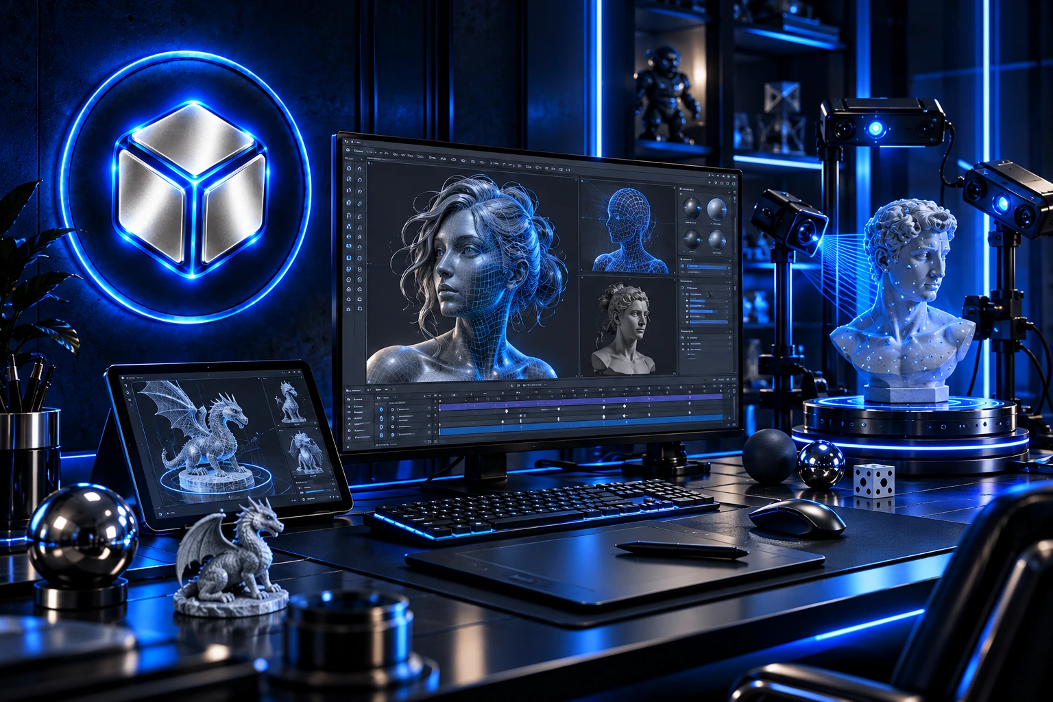 Estudio de modelado, animación y escaneo 3D